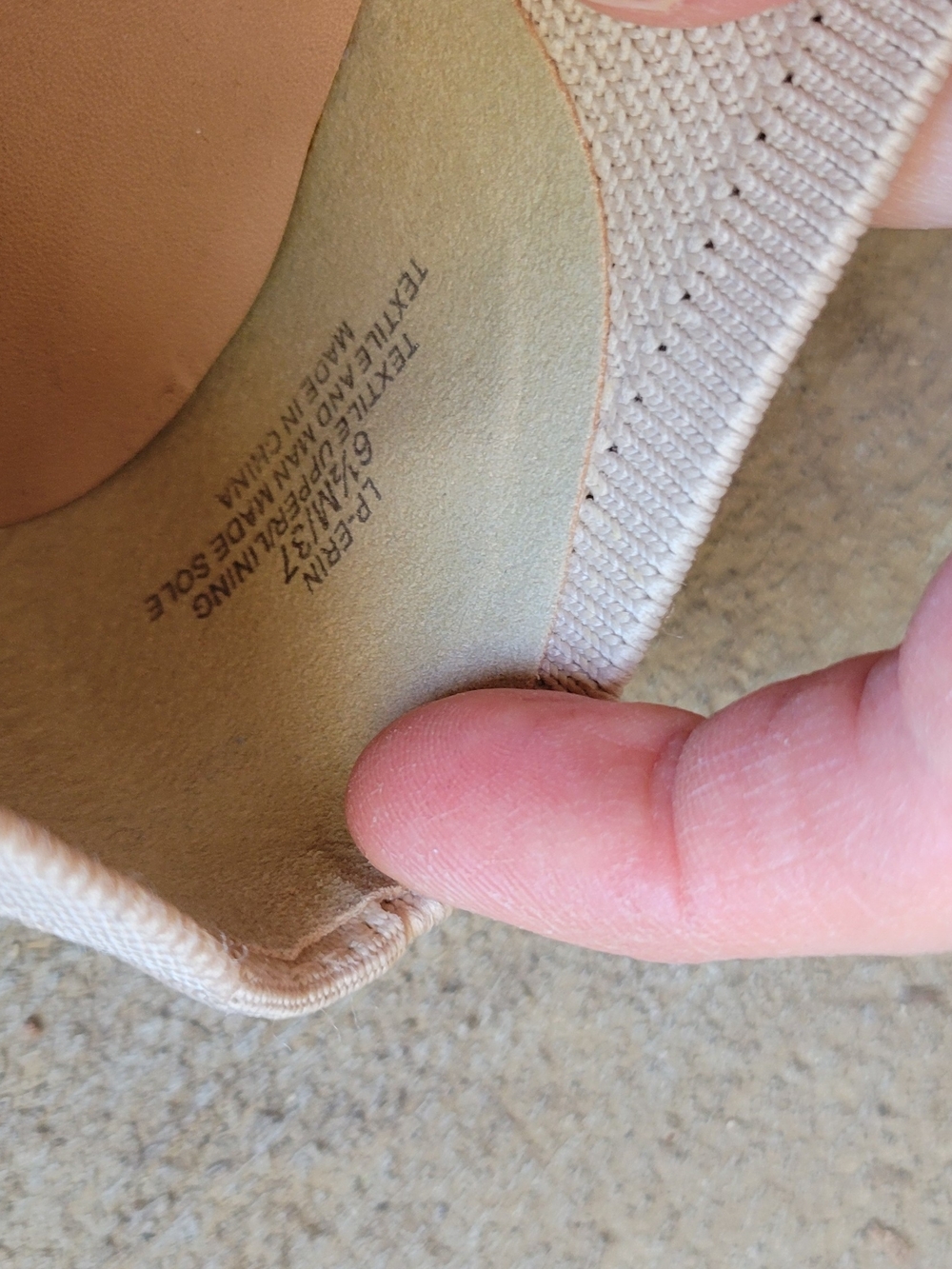 Lucky Brand Neutral Knit Ballet Flats in Light Beige - Picture 4 of 4